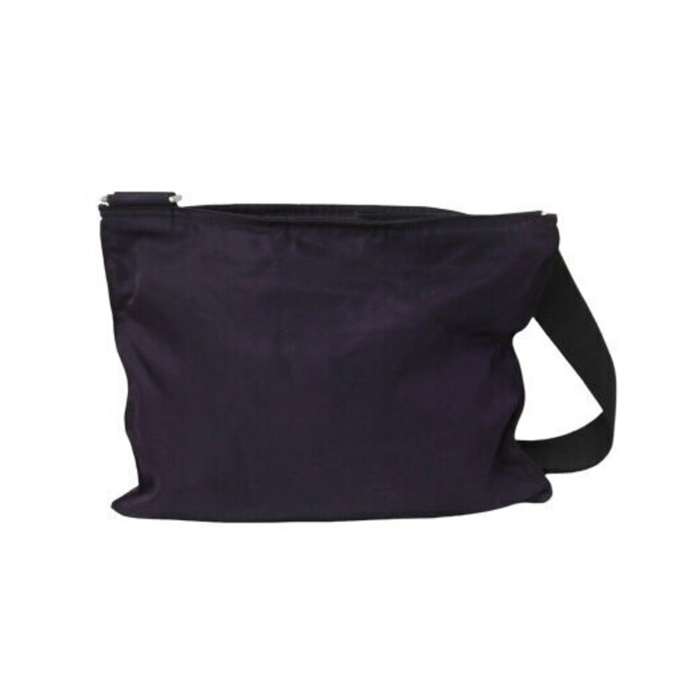 Prada Tessuto nylon shoulder bag triangle logo purple black - Picture 2 of 8
